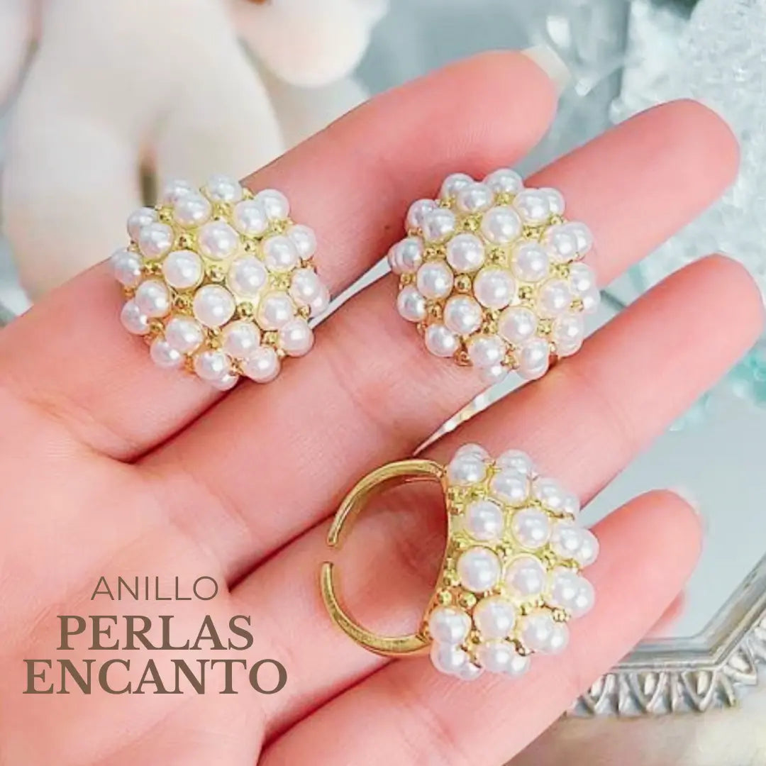 Anillo PERLAS ENCANTO 😍 ¡Brilla con la luz de la sofisticación!💍