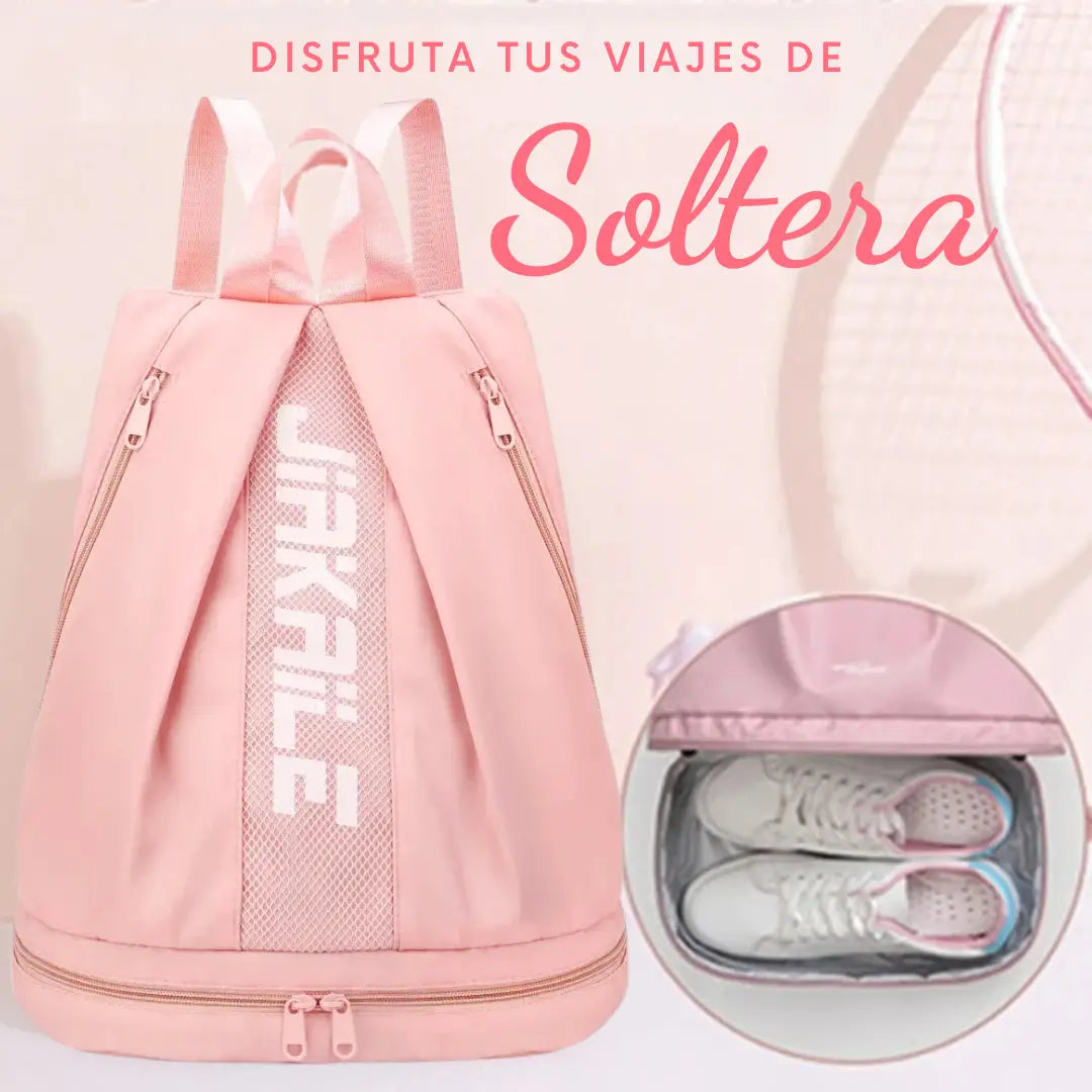 Mochila impermeable de SOLTERAS para viajes ✈️, senderismo 🥾, natación 🏊‍♂️, fútbol ⚽, gimnasio 🏋️‍♀️.