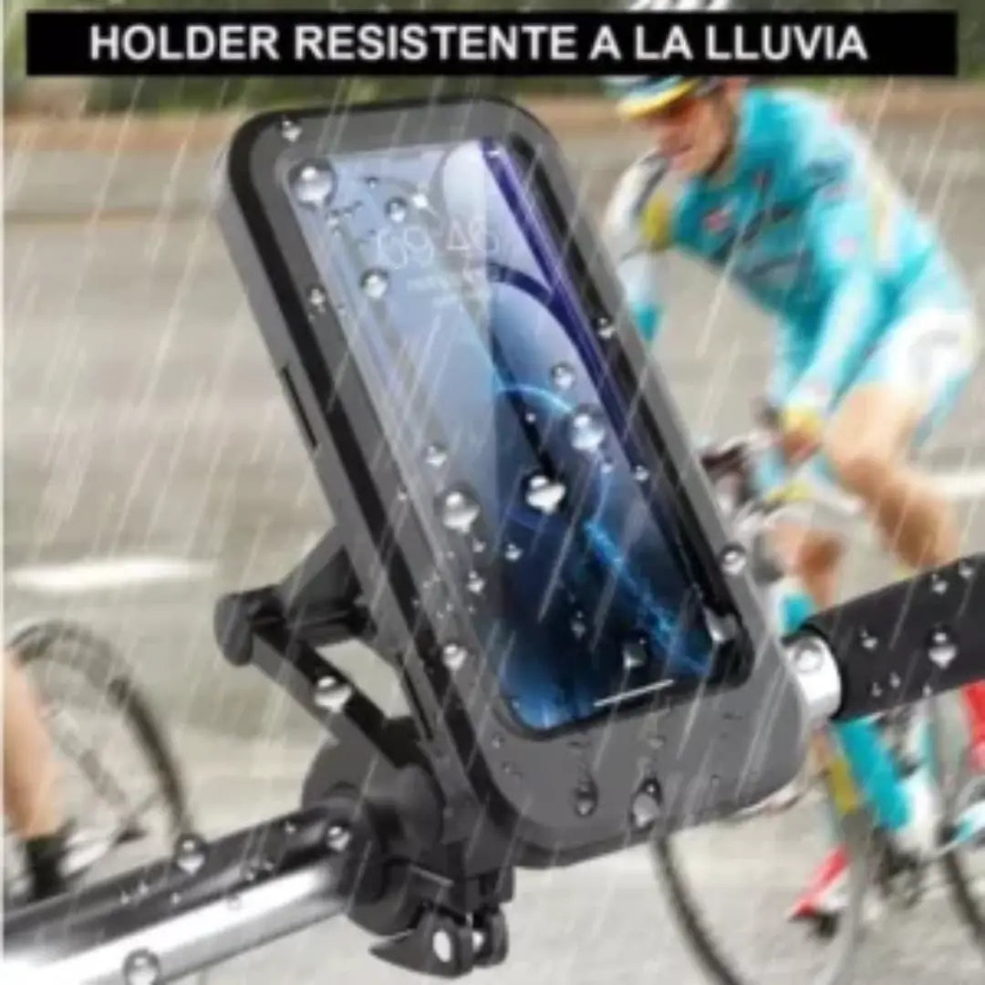 COMBO PARA MOTO🏍️ ,😱 Almohadilla de Gel + Holder De Celular Soporte Impermeable 😱